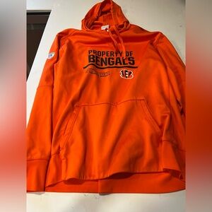 Men’s Nike NFL Bengals Orange Hoodie Size XL $6 Therma Fit